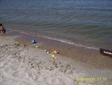 Tools for building sand castles at Hillside Beach Manitoba|