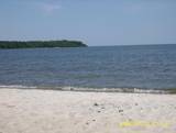 White sand an calm water at Hillside Beach Manitoba|