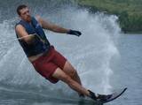 Water Skiing on Lake Winnipeg, Manitoba