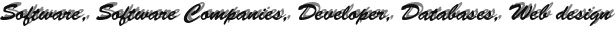 Software, Software Companies, Developer, Databases, Web design