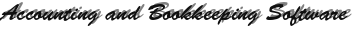 Accounting and Bookkeeping Software